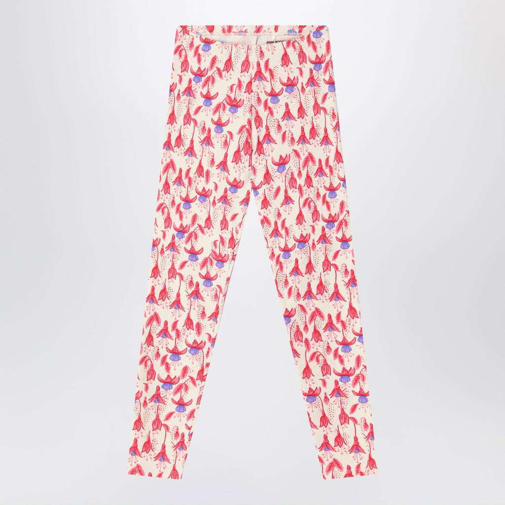 Mini Rodini Red patterned leggings in organic cotton