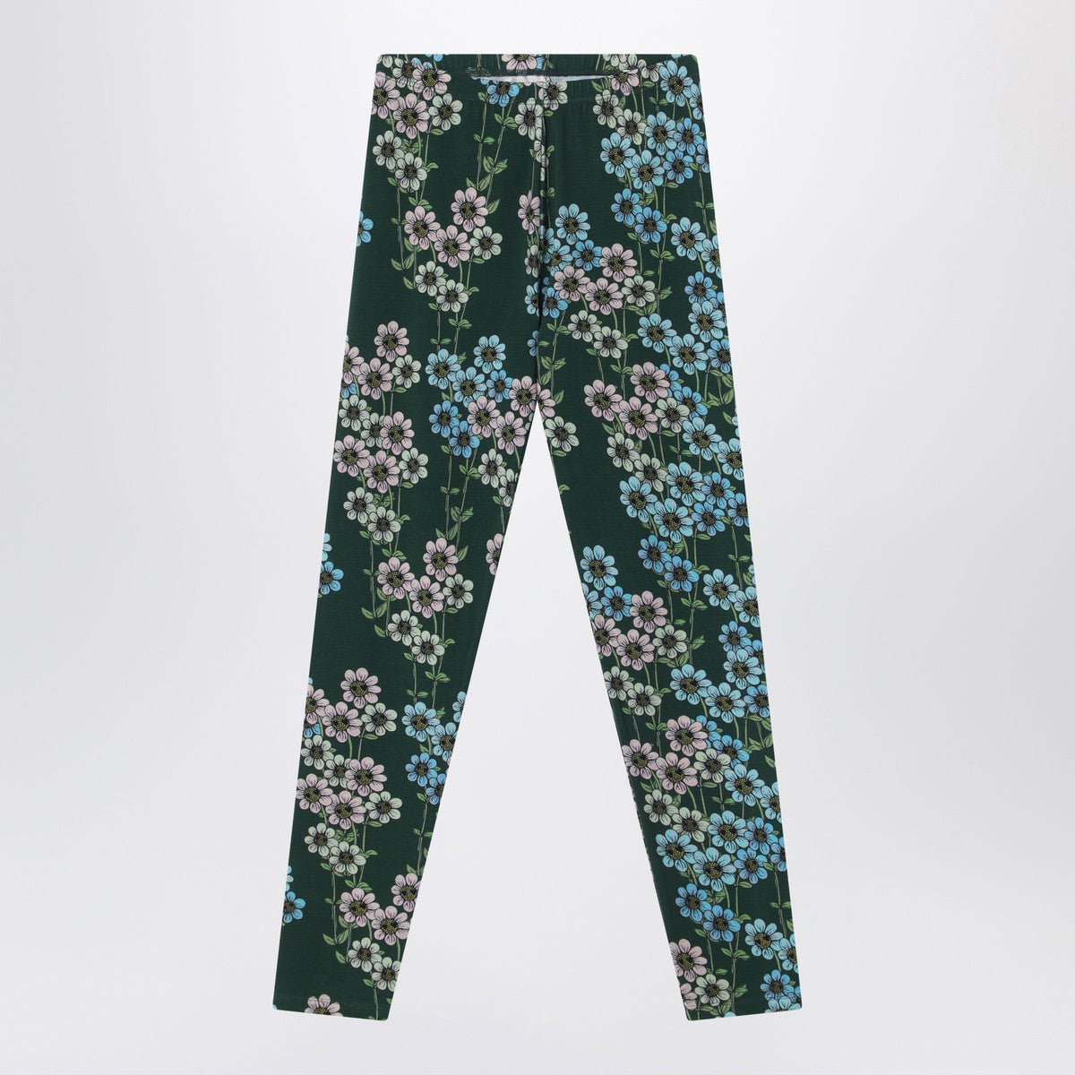 Mini Rodini Green organic cotton leggings