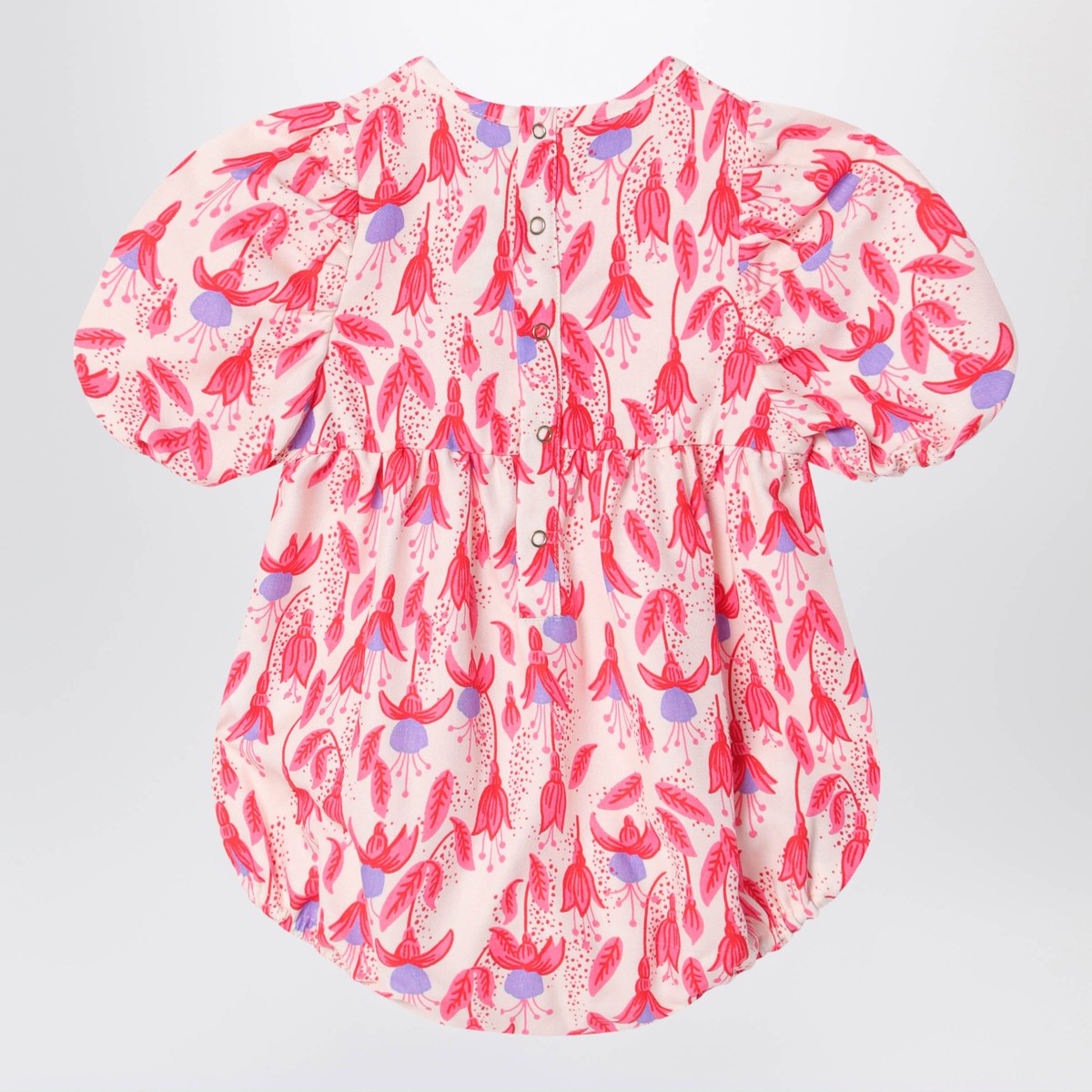 Mini Rodini Red patterned organic cotton bodysuit