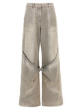 The Attico Used Effect Jeans