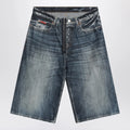 Martine Rose Bermuda in denim Blu Acid
