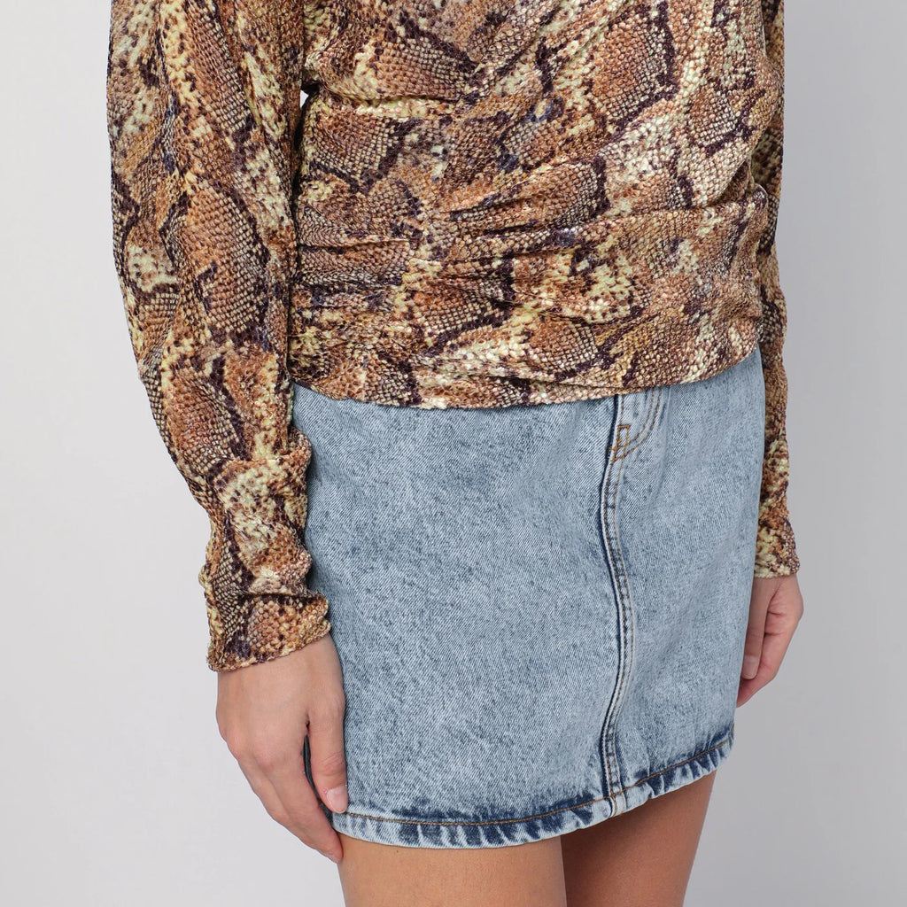 ISABEL MARANT Snake Print Marlin Blouse