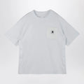 Sacai x Carhartt WIP White cotton T-shirt with logo patch