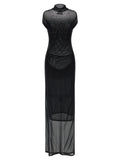 Jean Paul Gaultier Flocked Dress