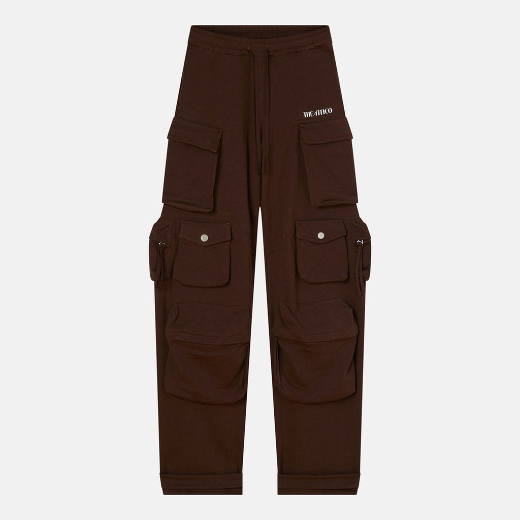 The Attico Brown Fern cargo pants