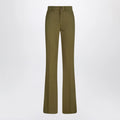 The Attico Military green wool gabardine trousers