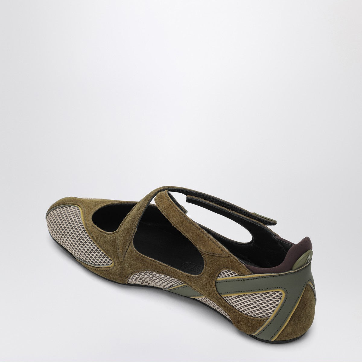 The Attico Ballerina flat Floor 01 army green