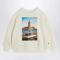 Mini Rodini White sweatshirt with municipal print