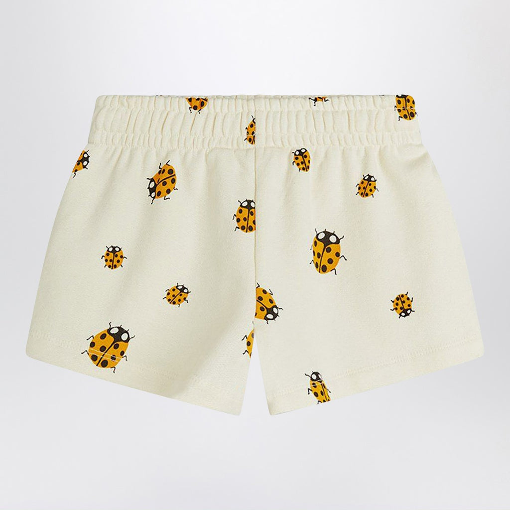 Mini Rodini Short white with ladybugs