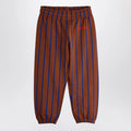 Mini Rodini Brown striped jogging trousers