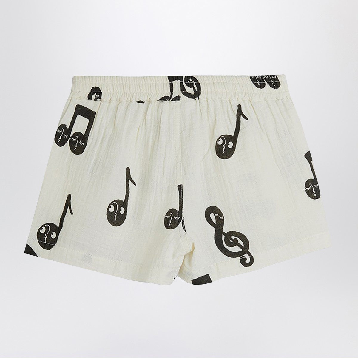 Mini Rodini White shorts with musical notes