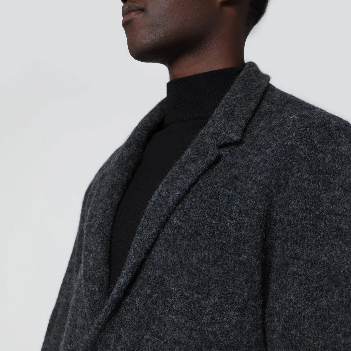 Roberto Collina Anthracite grey jacket-style cardigan