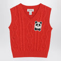 Mini Rodini Red Panda cable knit slipover