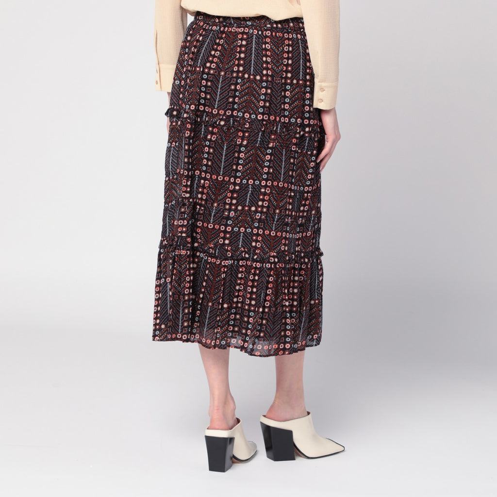 ISABEL MARANT Étoile Diya skirt in cotton voile with print
