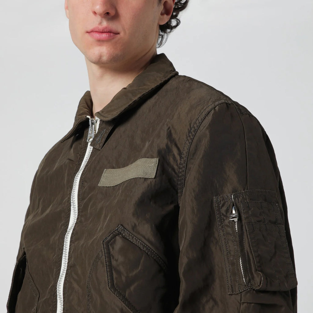 Sacai Khaki green nylon jacket