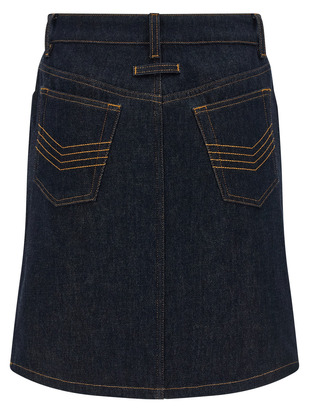 Jean Paul Gaultier Denim Mini Skirt With Cuts And Turn Up Skirt