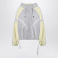 The Attico Grey/light yellow bomber sweatshirt