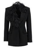 The Attico Feather Blazer