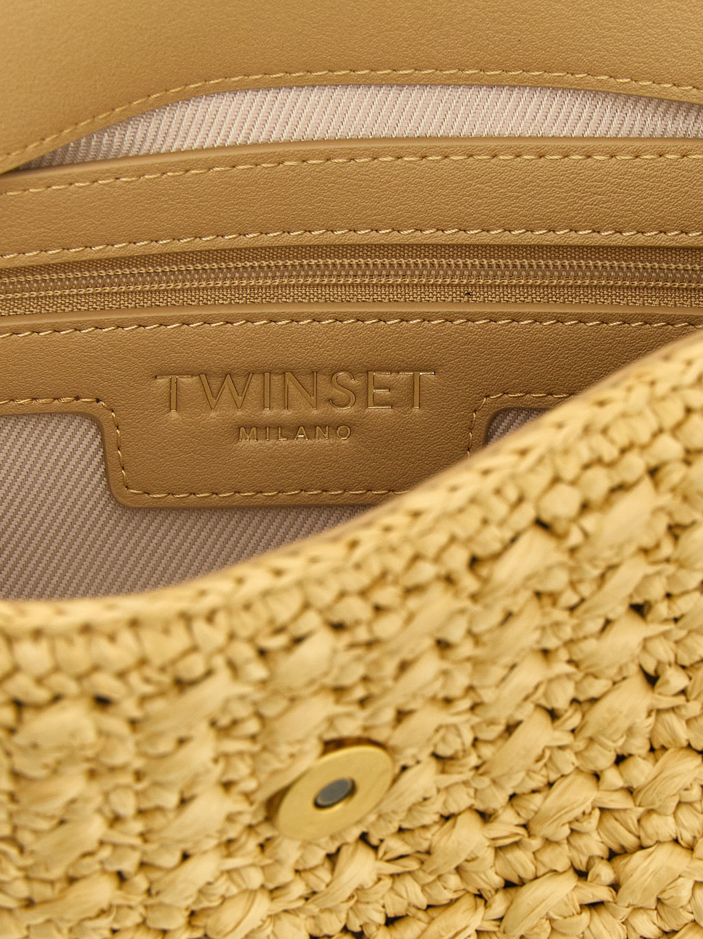 Twin Set Raffia Crossbody Bag