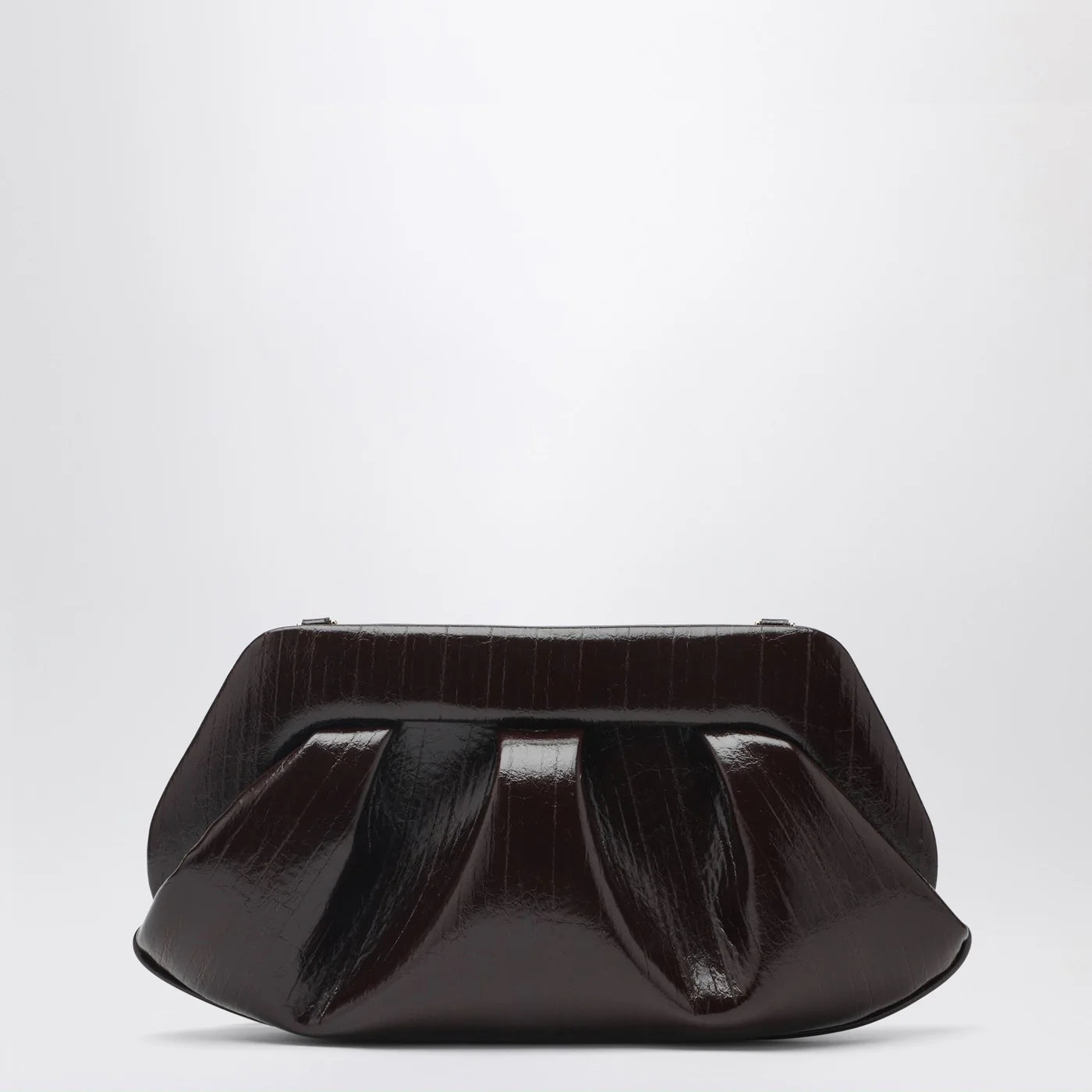 THEMOIRè Emera clutch in chocolate brown