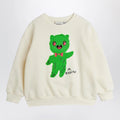 Mini Rodini White sweatshirt with chenille Alien