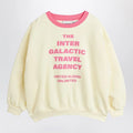Mini Rodini White sweatshirt with Travel Agency print