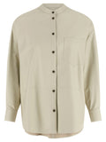 Yves Salomon Leather Shirt