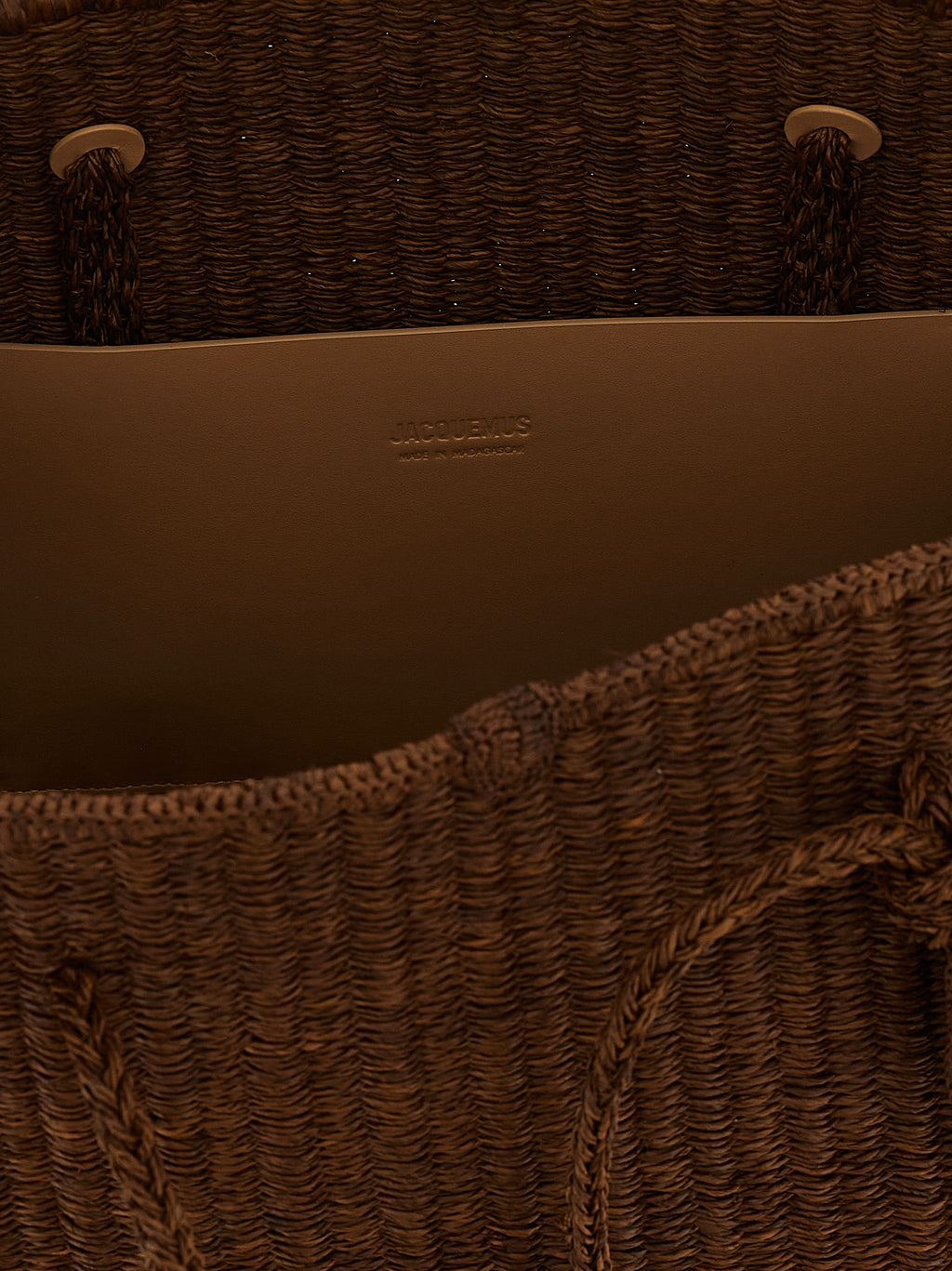 Jacquemus Le Grand Turismo Raphia Shopping Bag