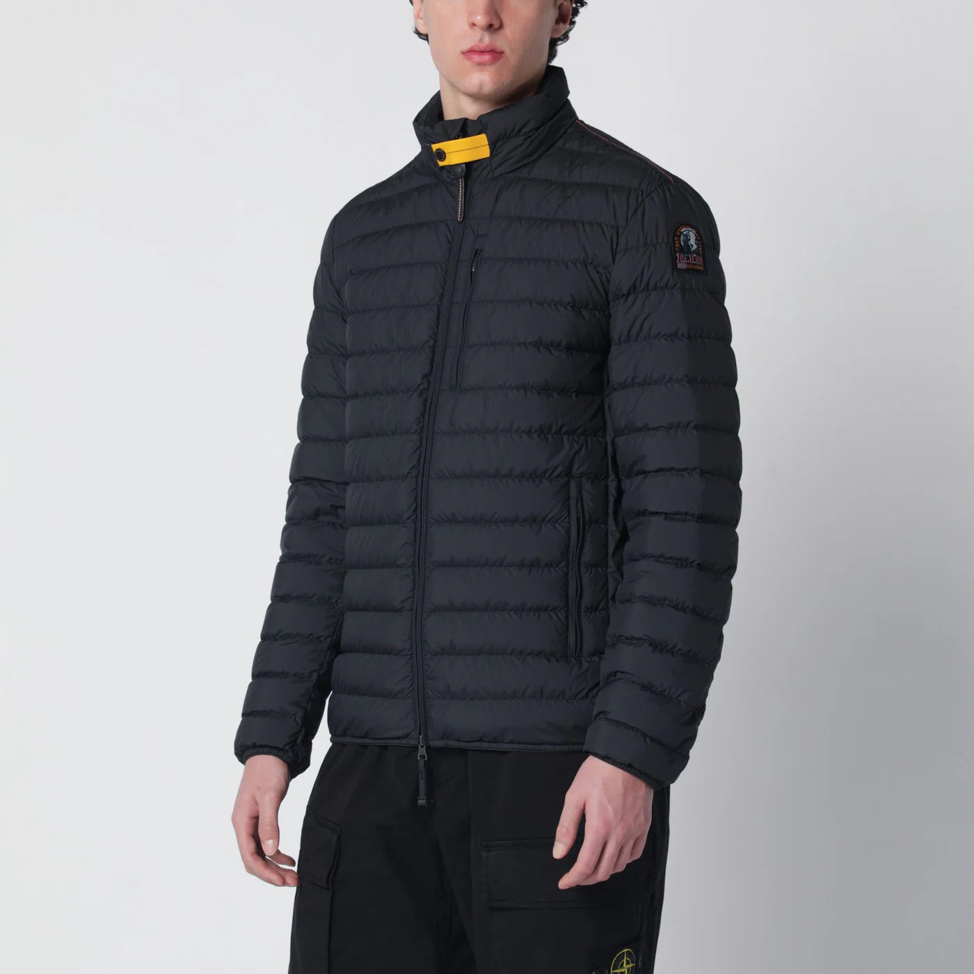 Parajumpers Black Ugo short quilted down jacket