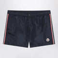 Moncler Navy blue swim shorts with logo patch