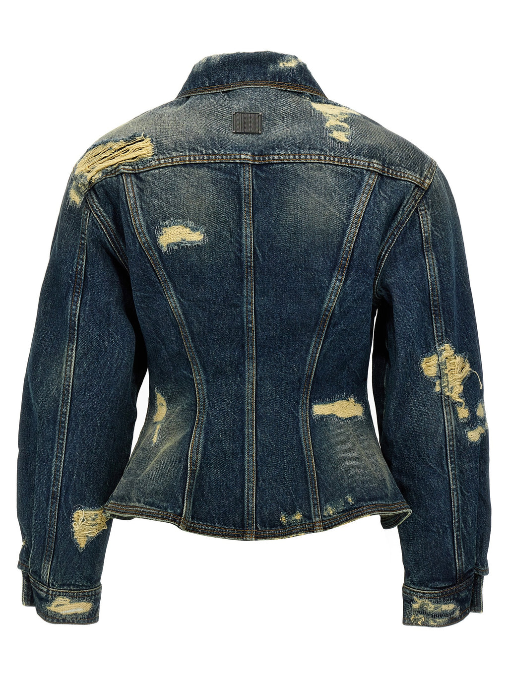 Marc Jacobs The Rip And Repair Fluted Denim Jacket Jacket