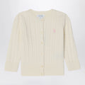 Polo Ralph Lauren White cable knit cotton cardigan