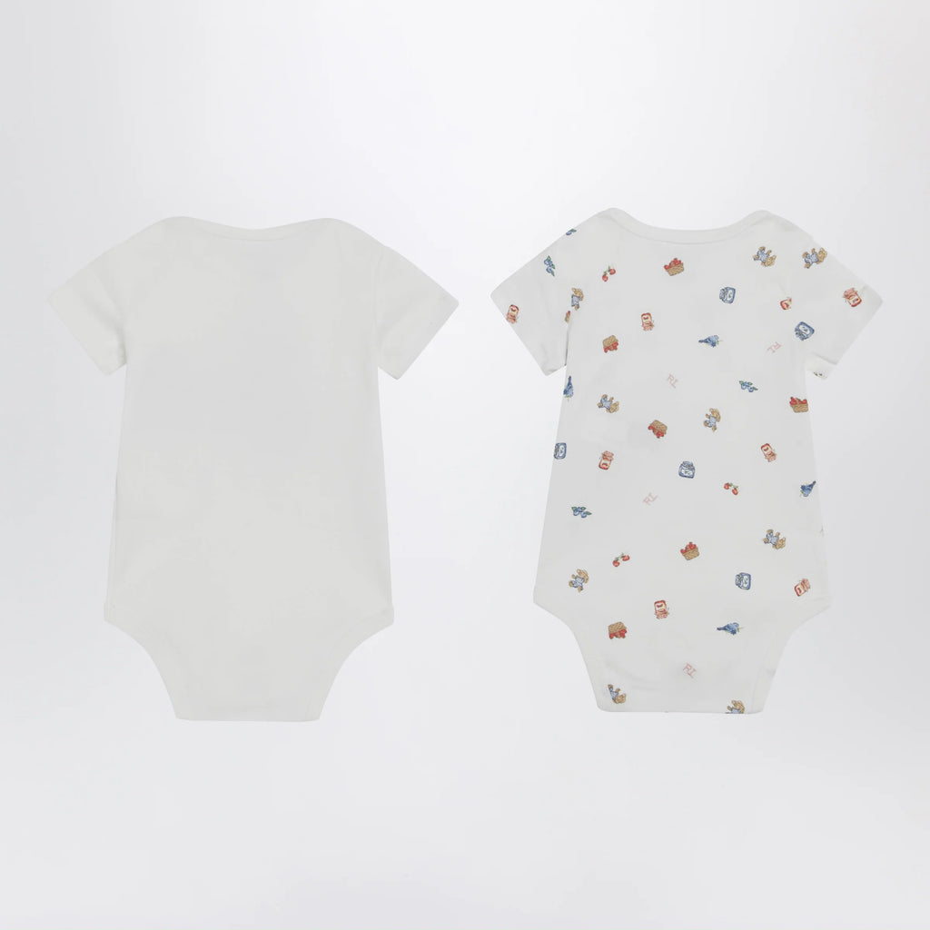 Polo Ralph Lauren Set of two Polo Bear cotton bodysuits