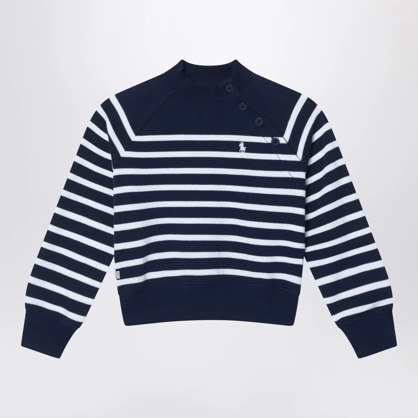 Polo Ralph Lauren Navy blue sweatshirt with white stripes