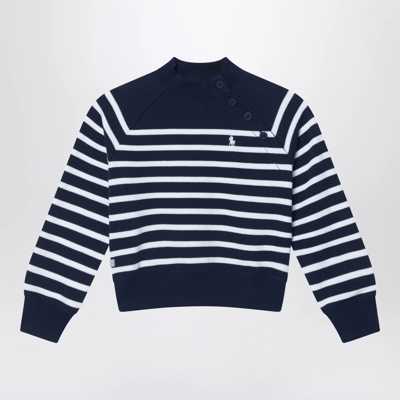 Polo Ralph Lauren Navy blue sweatshirt with white stripes