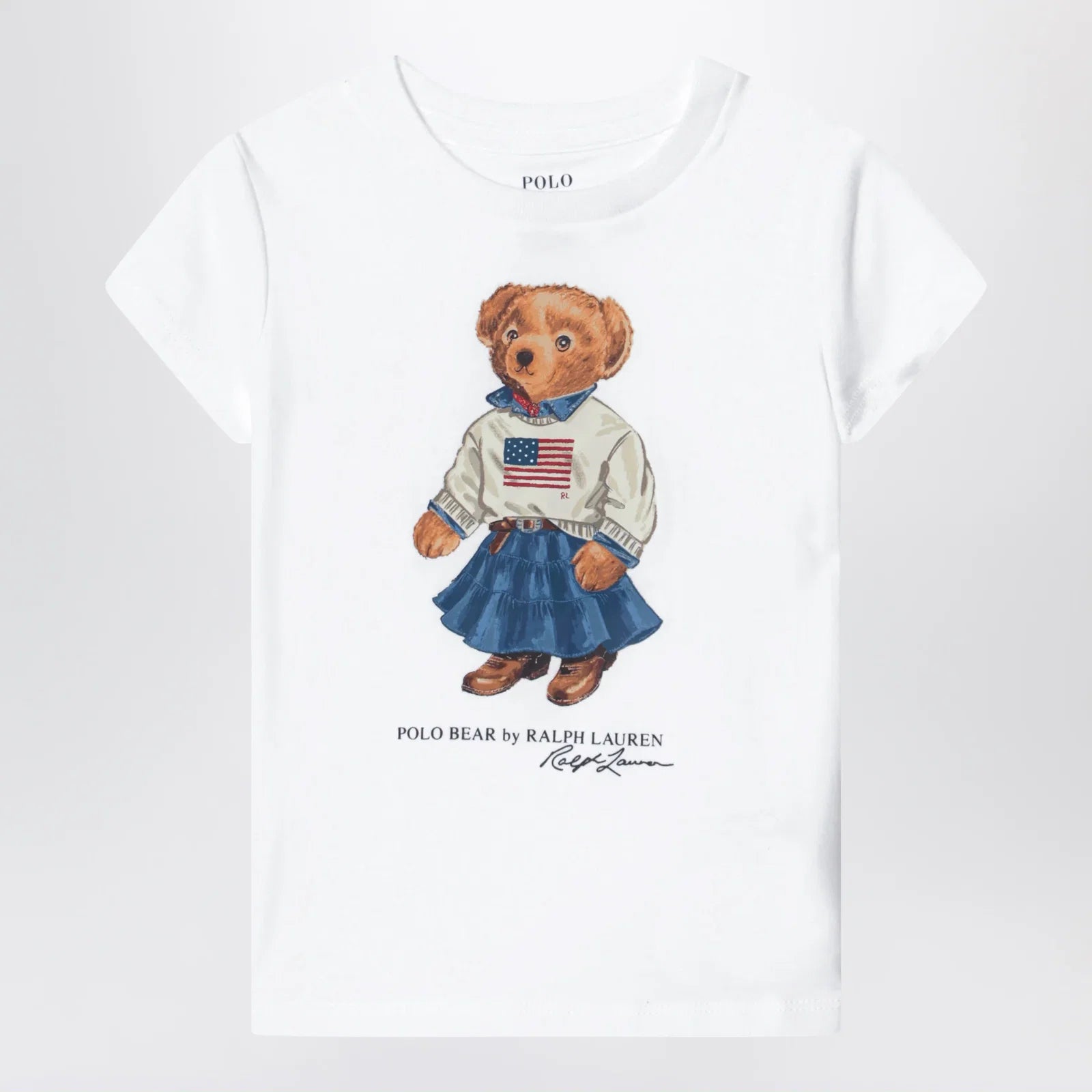 Polo Ralph Lauren White cotton Polo Bear T-shirt