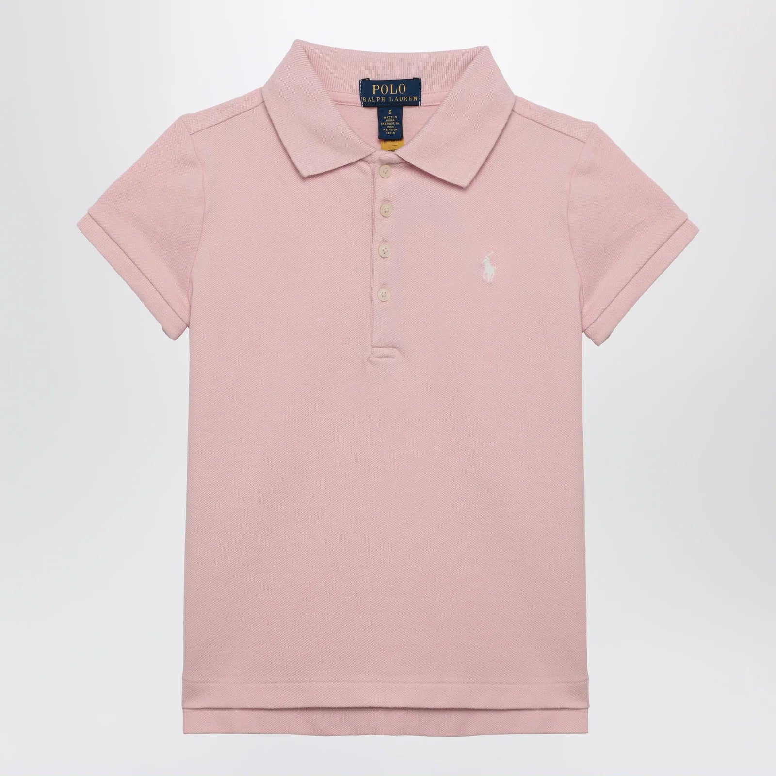 Polo Ralph Lauren Pink cotton polo shirt with logo