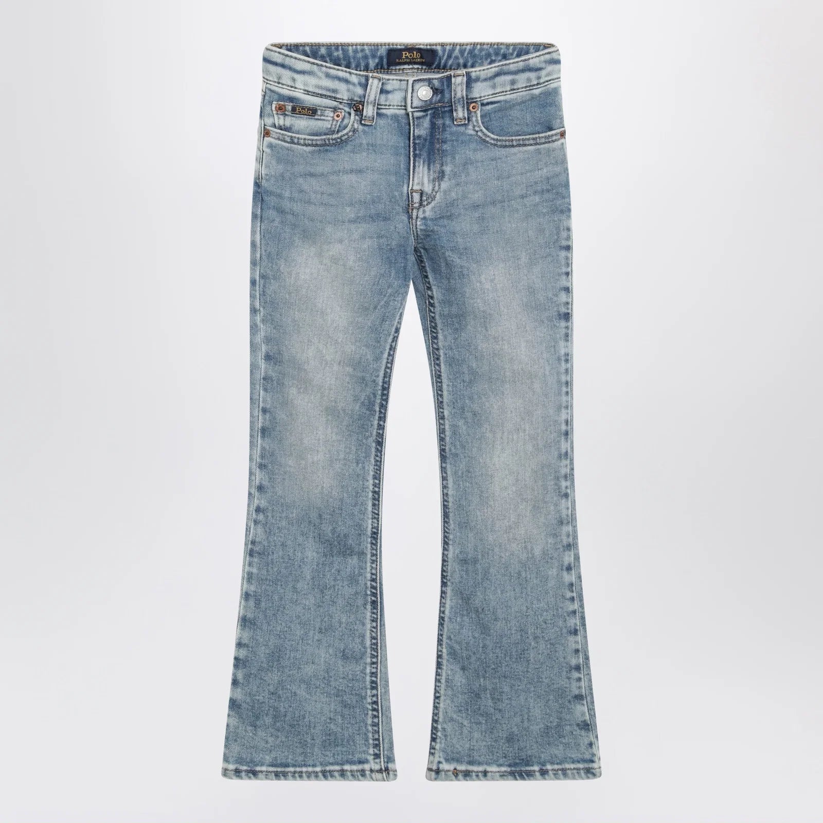 Polo Ralph Lauren Blue washed-effect jeans