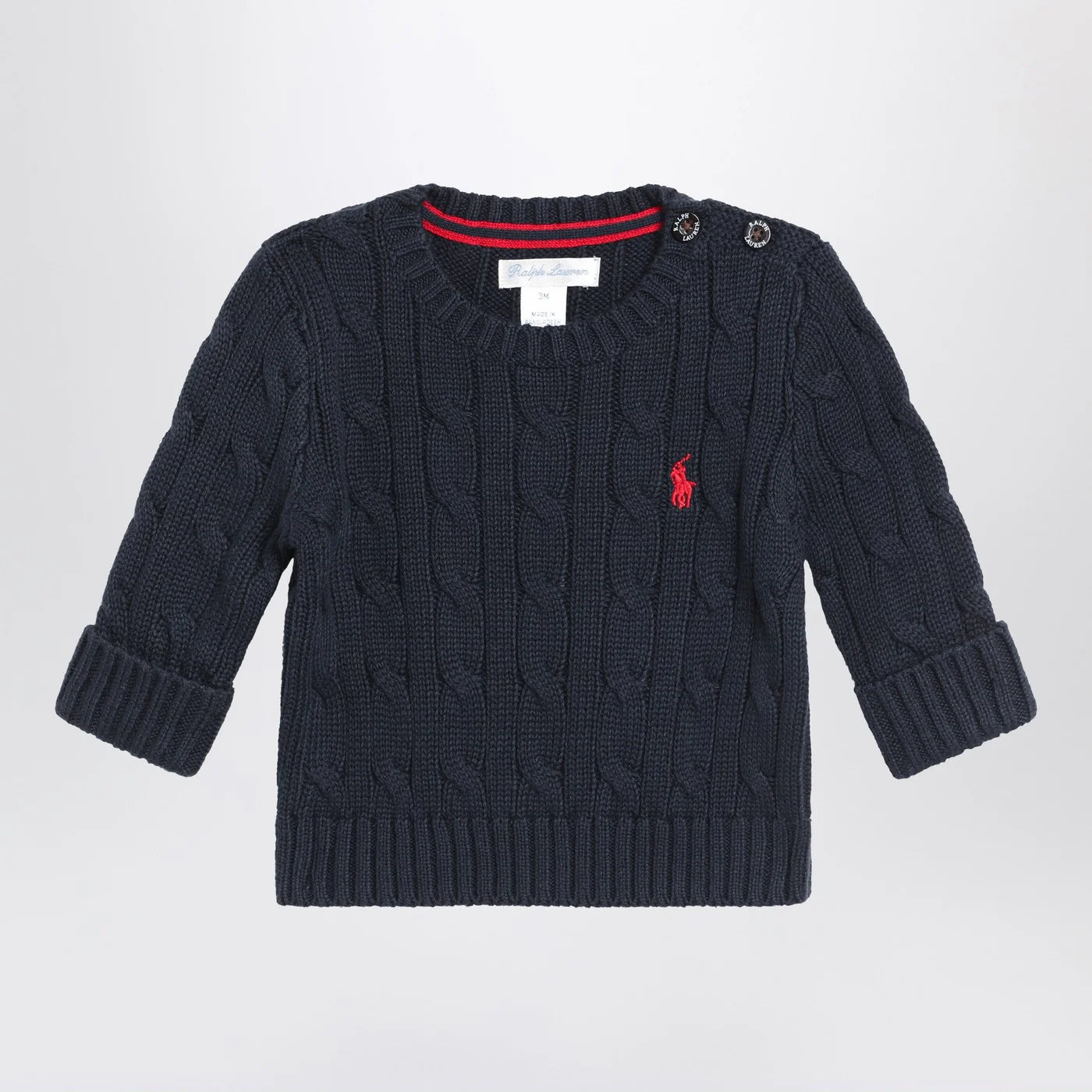 Polo Ralph Lauren Navy blue cable-knit cotton sweater