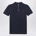Polo Ralph Lauren Blue navy cotton polo shirt with logo