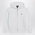Polo Ralph Lauren White zip-up sweatshirt in cotton blend