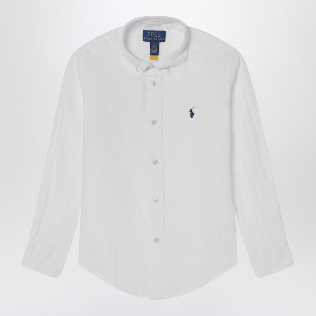 Polo Ralph Lauren White linen button-down shirt