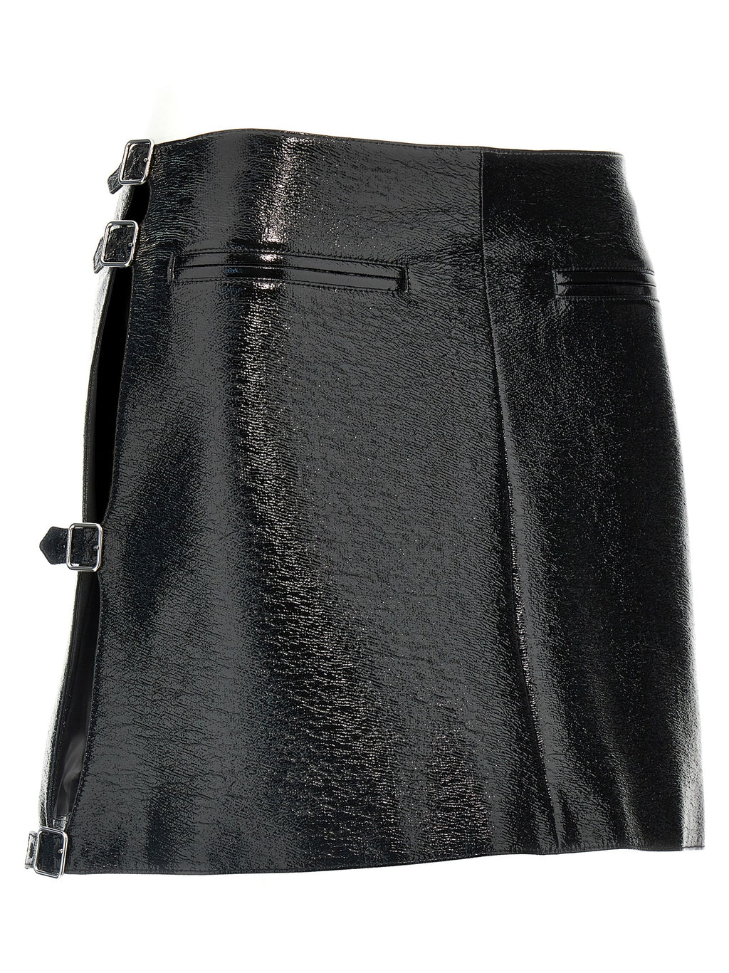 Courreges Mini Multi Sangle Vinyl Skirt