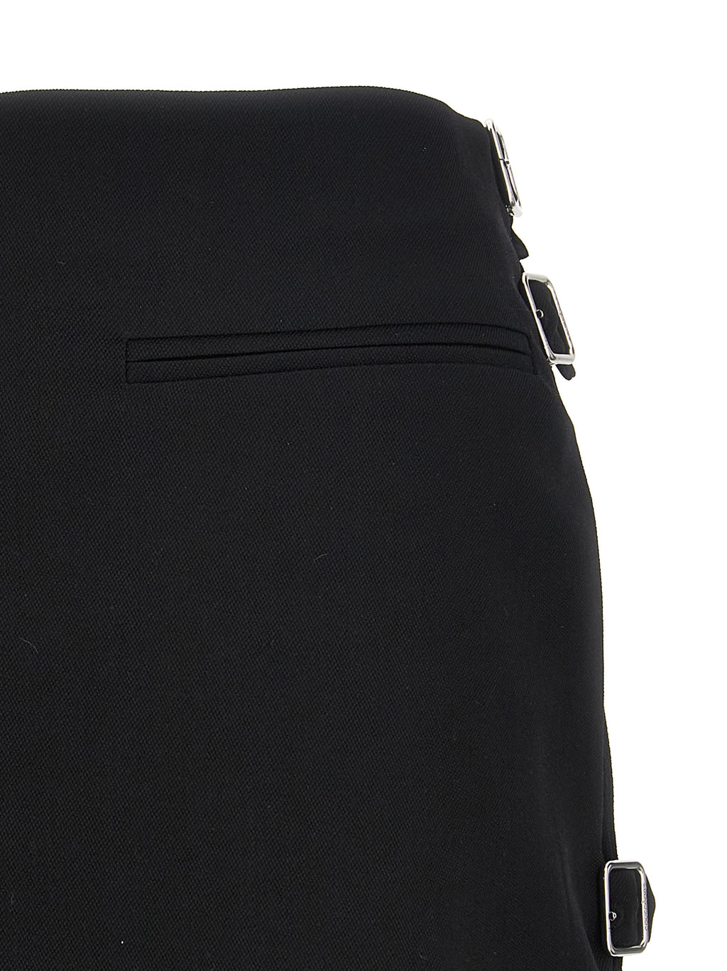 Courreges Multi Sangle Wool Mini Skirt