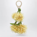 Christian Louboutin Leather bag charm in the shape of a mimosa