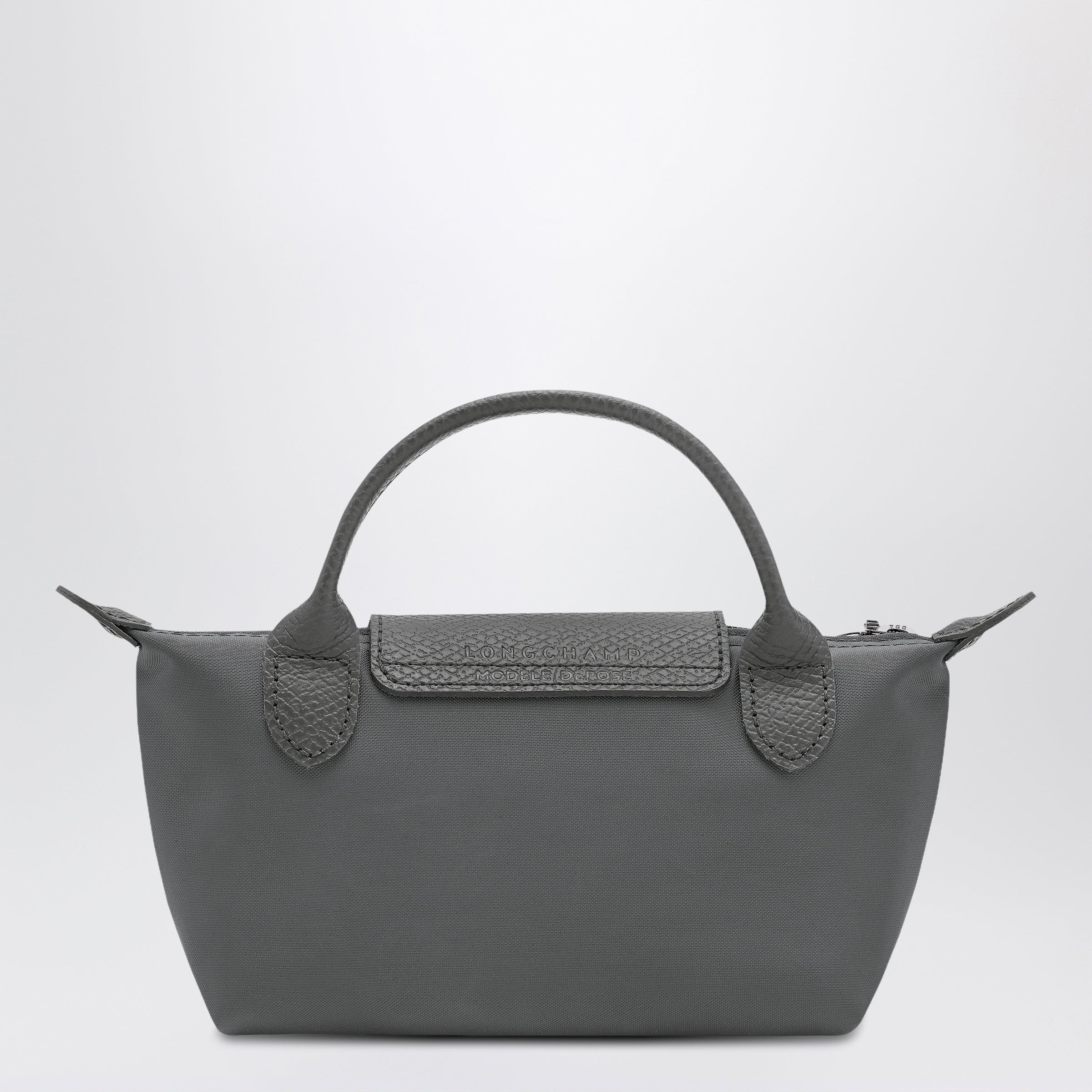 Longchamp Anthracite grey pochette Le Pliage One