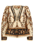 Farm Rio Majestic Garden Sand Blouse