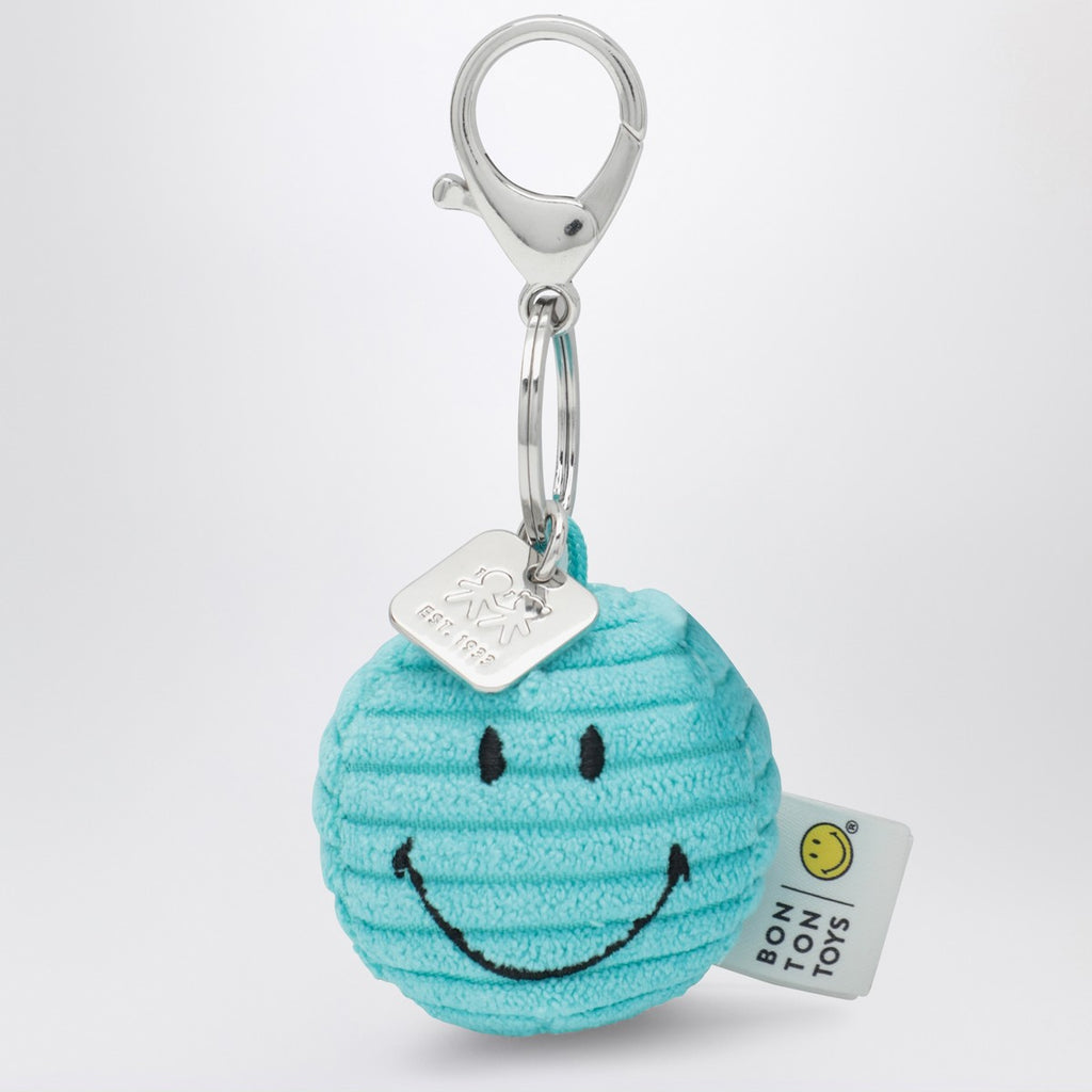 Bon Ton Toys Smiley velvet keychain light blue