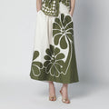 FARM Rio Palermo maxi skirt with green print