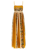 Farm Rio Sand Hilo Stripes Maxi Dress